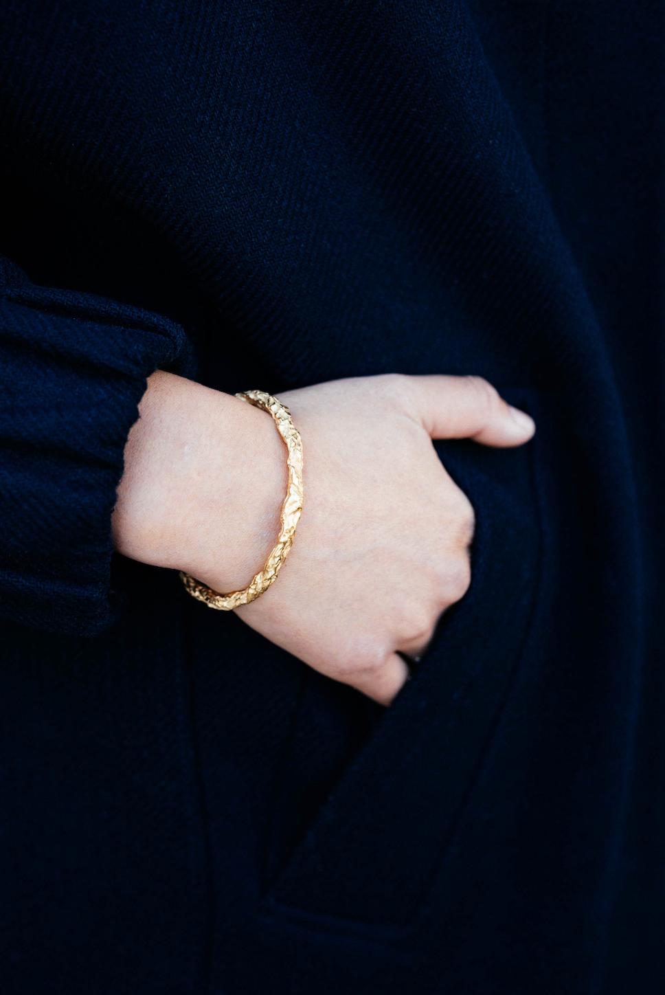 Bracelet Froissé doré