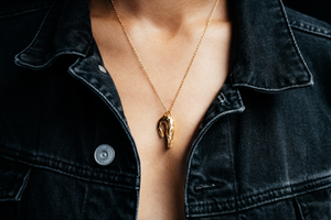 Pêchées en France, collier crevette