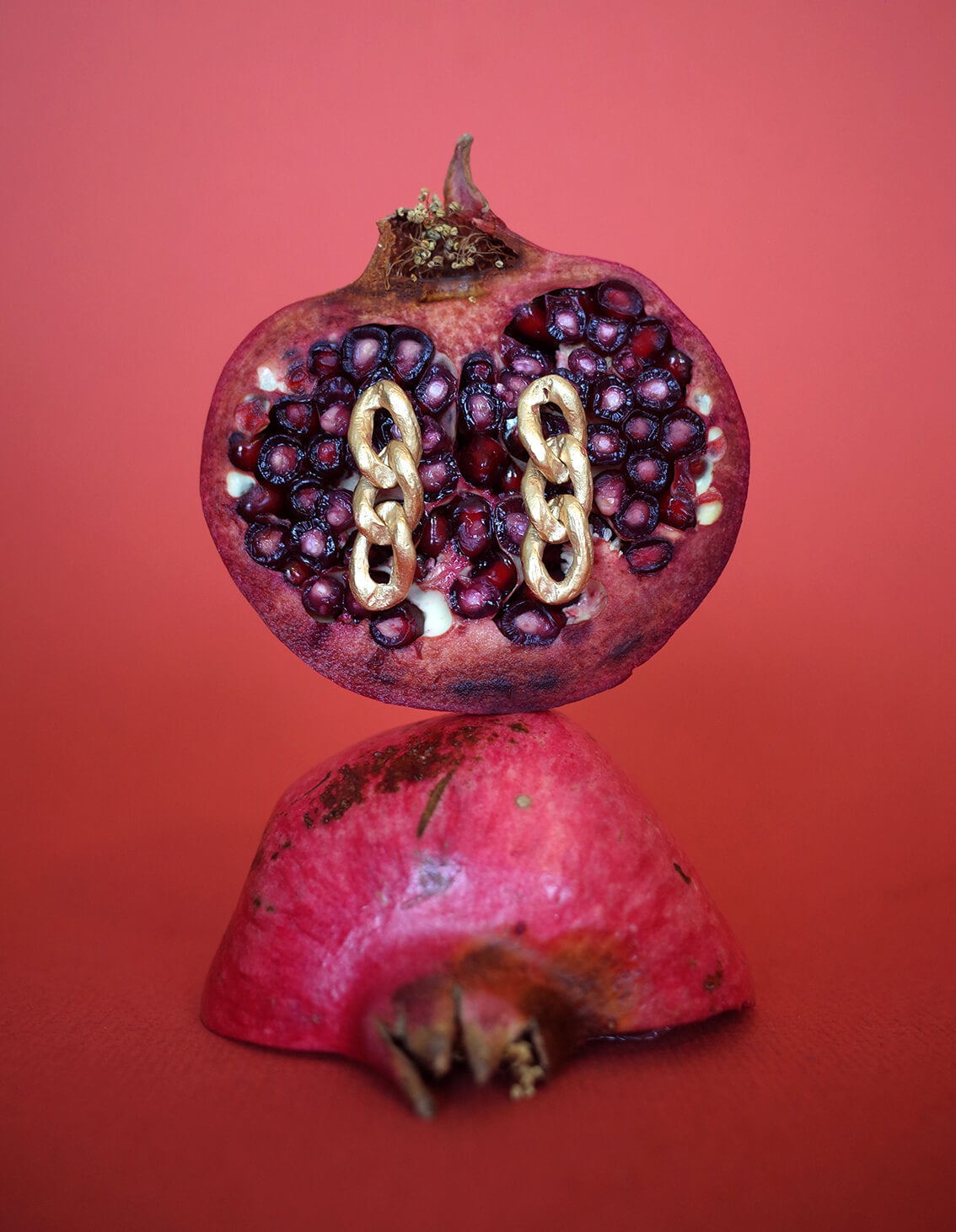 Petites boucles d'oreille Maillons dorés